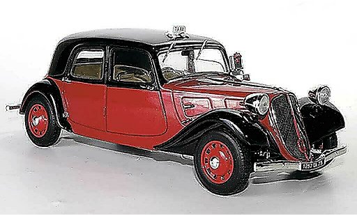 Citroen Traction 11 1/18 Solido B Taxi rosso/nero 1938 modellini auto