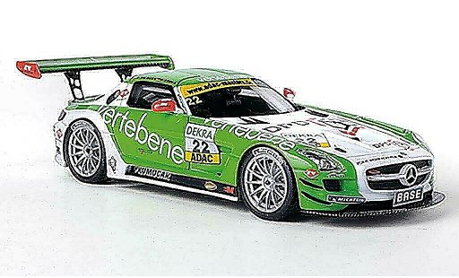 Mercedes SLS GT3 1/43 Schuco AMG No.22 Vertebene - MS Racing D.Sigacev / F.Stoll ADAC GT Masters-Saison 2011 modellini auto