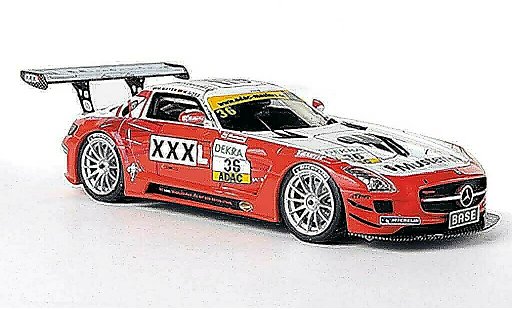 Mercedes SLS GT3 1/43 Schuco AMG No.36 Musterring - MS Racing M.Mayer / M.Gotz ADAC GT Masters-Saison 2011 modellini auto