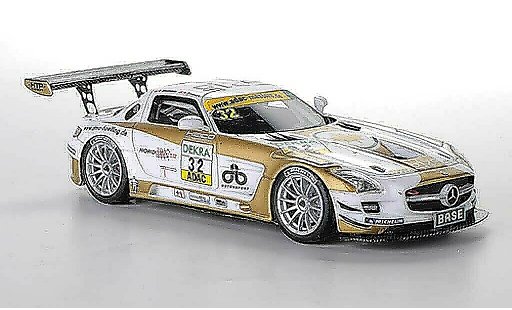 Mercedes SLS GT3 1/43 Schuco AMG No.32 Heico Motorsport D.Baumann / H.Proczyk ADAC GT Masters-Saison 2011 modellini auto