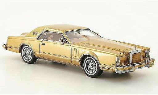 Lincoln Continental 1978 1/43 Neo Mark V Coupe gold/beige modellini auto