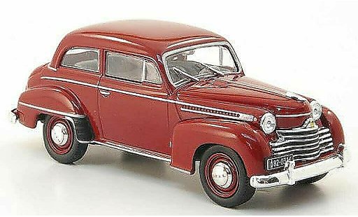 Opel Olympia Base 1/43 WhiteBox Berlina rosso 1951 modellini auto