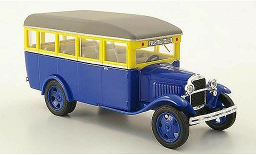 Gaz 03-30 Base 1/43 Nash Avtoprom blu/giallo/grigio modellini auto