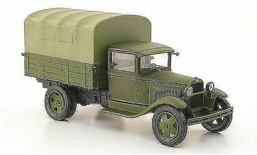 Gaz AA Pritsche 1/43 Nash Avtoprom pianale oliva avec oliver Plane modellini auto