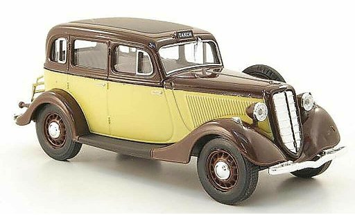 Gaz M1 Taxi 1/43 Nash Avtoprom marrone/beige modellini auto
