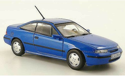 Opel Calibra V6 1/43 Hachette blu (ohne Magazin) 1993 modellini auto