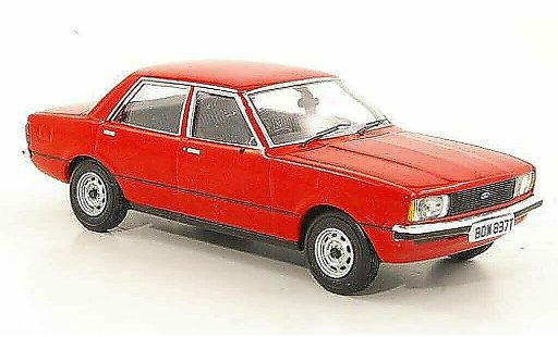 Ford Cortina 1.6L 1/43 Vanguards MkIV rosso RHD modellini auto