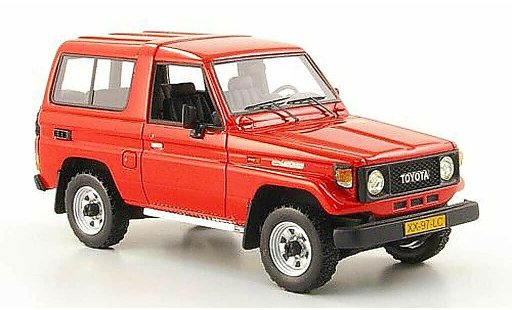 Toyota Land Cruiser 70 1/43 Neo LJ rosso 1986 modellini auto