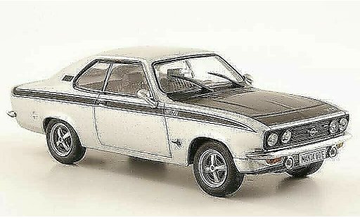 Opel Manta A 1/43 Hachette GT/E grigio /nero (ohne Magazin) 1974 modellini auto