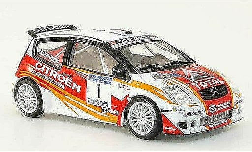 Citroen C2 S1600 1/43 Hachette No.1 Total Rally d'Antibes 2007 modellini auto