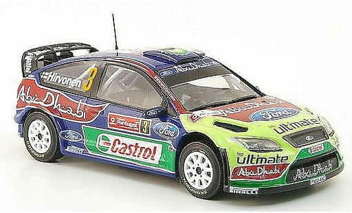 Ford Focus RS WRC 1/43 Hachette No.3 BP/Abu Dhabi Rally Portugal 2009 modellini auto