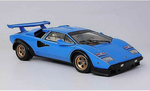 Lamborghini Countach 5000 S 1/18 Kyosho Walter Wolf blu modellini auto
