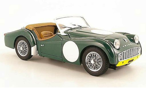 Triumph TR3 A 1/18 Kyosho Racing verde RHD modellini auto