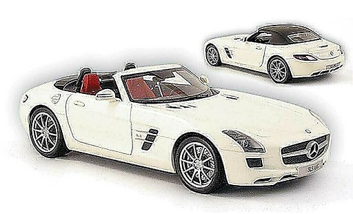 Mercedes SLS roadster 1/18 Minichamps amg (r197) bianco 2011 modellini auto