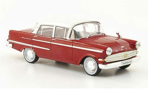 Opel Kapitan P2.6 1/43 Hachette rosso/bianco (ohne Magazin) 1961 modellini auto
