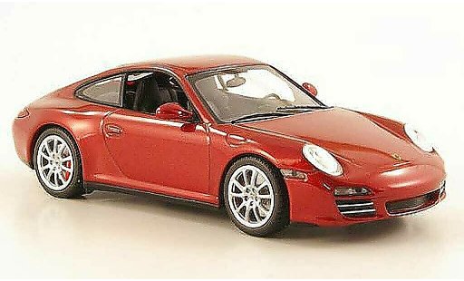 Porsche 911 4S 1/43 Minichamps Carrera (II) rosso 2008 modellini auto