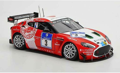 Aston Martin V12 Zagato coupe 1/43 Minichamps Zagato No.3 24h Nurburgring 2011 modellini auto
