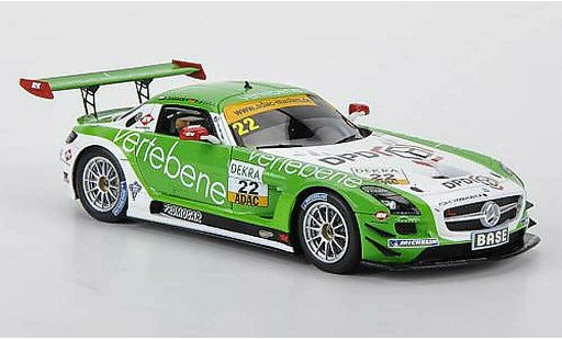 Mercedes SLS GT3 1/43 Minichamps AMG No.22 MS Racing D.Sigacev / F.Stoll ADAC GT Masters 2011 modellini auto