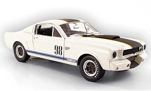 Shelby GT 350 1965 1/18 Shelby Collectibles r no.98 bp bianco/nero modellini auto