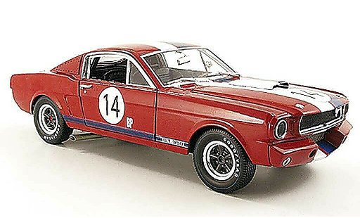 Shelby GT 350 1965 1/18 Shelby Collectibles r no.14 bp rosso/bianco/blu modellini auto