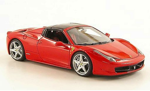 Ferrari 458 Italia Spider 1/43 Look Smart rosso/nero modellini auto