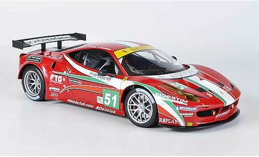 Ferrari 458 Italia GT2 1/18 Hot Wheels Elite No.51 AF Corse 24h Le Mans (Elite) 2011 Fisica/Bruni/Vilander modellini auto