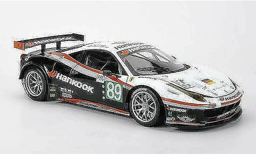 Ferrari 458 Italia GT2 1/18 Hot Wheels Elite No.89 Farnbacher Racing Hankook Farnbacher / Simonsen / Keen 24h Le Mans 2011 modellini auto