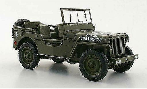 Jeep Willys Militaire 1/18 Welly U.S. Army olivverde modellini auto