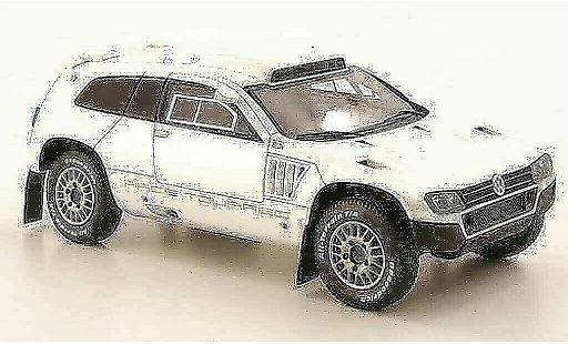 Volkswagen Touareg Dakar 1/43 Spark Race 3 bianco Qatar Edition 2011 modellini auto