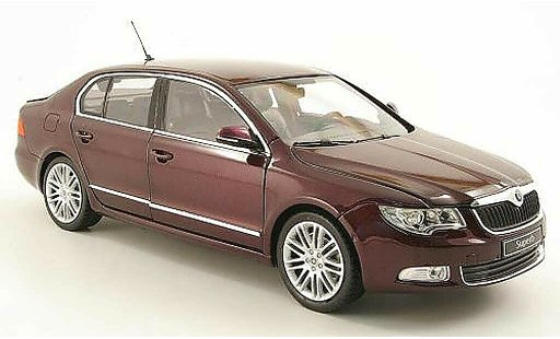 Skoda Superb 2008 1/18 Abrex II rosso modellini auto
