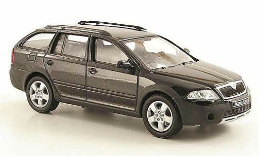 Skoda Octavia Combi 1/43 Abrex Scout nero modellini auto