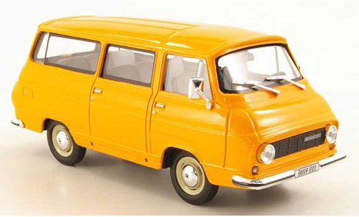 Skoda 1203 Kastenwagen 1/43 Abrex Lieferwagen orange modellini auto
