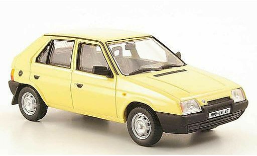 Skoda Favorit 136L 1/43 Abrex beige 1987 modellini auto
