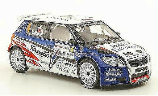 Skoda Fabia S2000 1/43 Abrex No.4 Delimax Valousek/Hruza Rally Valasska 2010 modellini auto