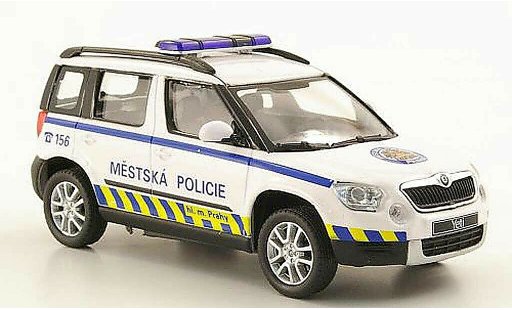 Skoda Yeti Livree Flotte 1/43 Abrex Mestska Policie Praha Polizia Prag modellini auto