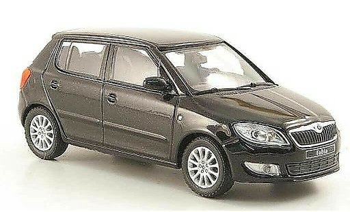 Skoda Fabia II 1/43 Abrex nero 2010 modellini auto