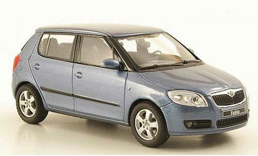 Skoda Fabia II 1/43 Abrex blugrigio 2006 modellini auto