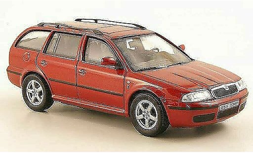 Skoda Octavia Combi 1/43 Abrex Tour rosso modellini auto