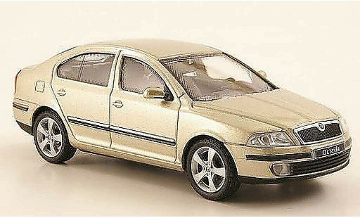 Skoda Octavia Limousine 1/43 Abrex Berlina beige modellini auto