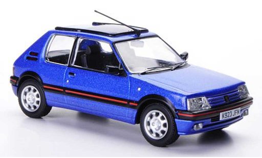 Peugeot 205 GTI 1/43 Vanguards 1.9 blu Top Gear modellini auto