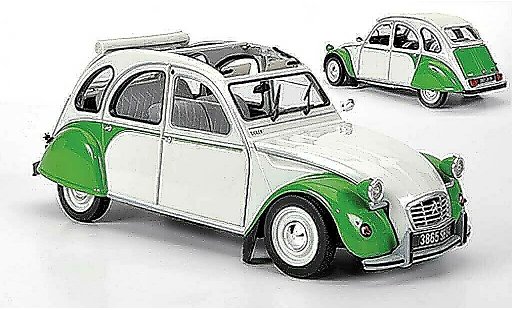 Citroen 2CV Dolly 1/18 Norev bianco/verde 1985 modellini auto