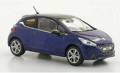 Peugeot 208 Base 1/43 Norev blu 3-portes modellini auto