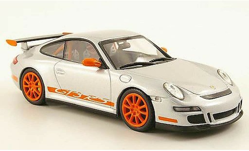 Porsche 911 GT3 RS 1/43 Minichamps grigio /orange modellini auto
