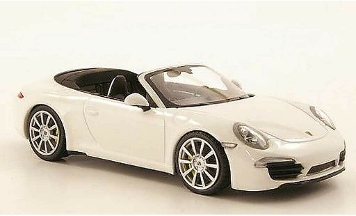Porsche 911 Carrera 1/43 Minichamps Cabrio bianco 2011 modellini auto