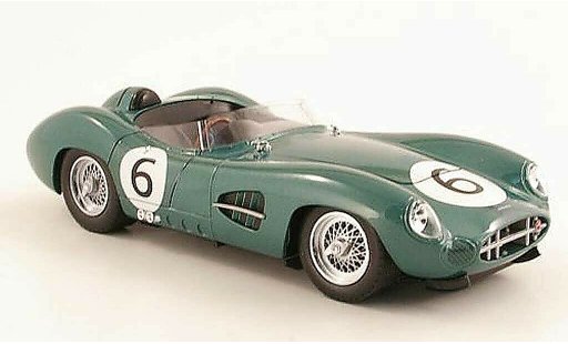 Aston Martin DBR1 course 1/18 Shelby Collectibles No.6 1959 M.Trintignant / P.Frere modellini auto