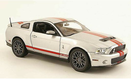 Shelby GT 500 2011 1/18 Shelby Collectibles grigio metallisee/rosso modellini auto