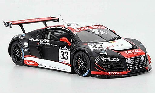 Audi R8 lms 1/43 Spark No.33 Total/ultra 24h Spa 2011 modellini auto