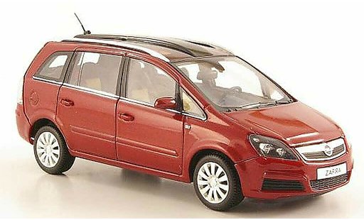 Opel Zafira B 1/43 Minichamps rosso 2005 modellini auto