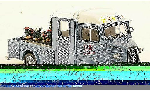 Citroen Type H pickup 1/43 Eligor pianale Flower Power - Der Blumenladen modellini auto