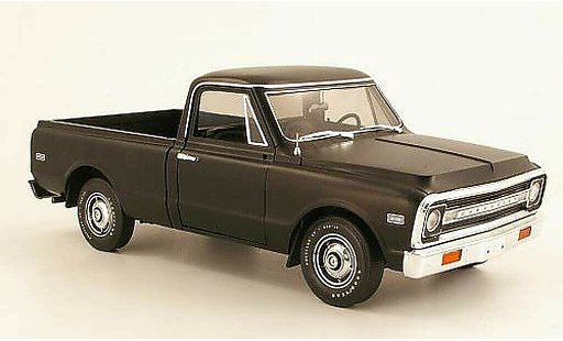 Chevrolet C-10 Pickup 1/18 Highway 61 Fleetside Pick Up nero 1972 modellini auto
